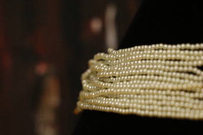Pearl choker,Pure Silver jewelry Indian, diamond choker set,Sabyasachi style,Indian Bridal,Indian Wedding Jewelry-NIHIRA-SHABURIS