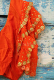 Saree Blouse | Silk Blouse | Ruffle Sleeve Blouse | Indian Saree Blouse | Stitched Saree Blouse | Honeybee Handlooms