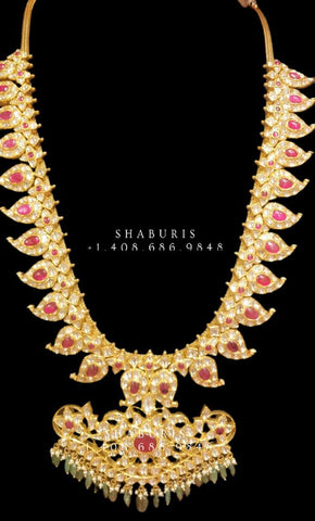 Indian Jewellery Designs,South Indian Jewellery,Indian Jewelry,Mango Mala,indian jewelry online,latest indian jewellery - NIHIRA-SHABURIS