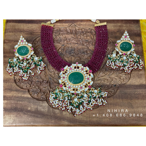 Latest Indian Jewelry,Gold Plated Jewellery Indian ,Artificial Jewellery,lyte weight Indian Bridal,Indian Wedding Jewelry-NIHIRA-SHABURIS