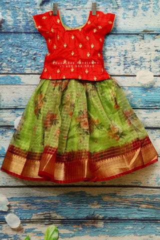 New Born Indian Kids Dress | Indian New Born Dress | Indian New Born Kids pattu Dress | Indian Baby Girl Dress |Indian Baby Girl Pink Dress
