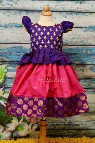 New Born Indian Kids Dress | Indian New Born Dress | Indian New Born Kids pattu Dress | Indian Baby Girl Dress |Indian Baby Girl Green Dress