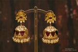 Pure Silver Jewellery Indian ,Navaratan Studs,Big Indian Studs,Indian Bridal,Indian Wedding Jewelry,pure Silver jewelry-NIHIRA-SHABURIS