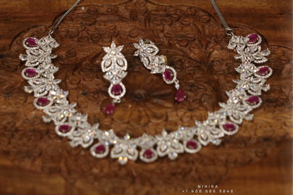 Diamond choker,Swarovski Jewelry,diamond Necklace,chandbali jewelry,lyte weight Indian Bridal,Indian Wedding Jewelry,Sabyasachi jewelry