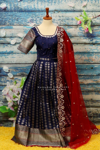 Kids half saree lehenga,latest indian designer wear,indian lehenga,Half Saree,party wear,indian teens dress,ruffle sleeve dress