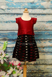 kids traditional frock soft fabric | ikkat| Narayanpet|cotton frock|Sungudi| Offwhite dress | Maroon Dress|Indian Dress|Indian Casual Wear