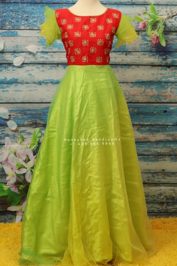 KAVYA ENTERPRISE Women Gown Red Dress - Buy KAVYA ENTERPRISE Women Gown Red  Dress Online at Best Prices in India | Flipkart.com