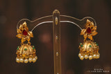 Diamond jhumka,big jhumka,swarovski,south sea pearl earring,party wear earrings,designer jewelry,hand picked jewelry,celebrity jewelry