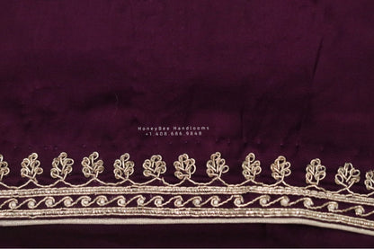 Velvet blouse,zardhosi work,fancy saree,two color saree,flowy saree,lyte weight saree,cocktail saree,wine color saree,onion pink saree blous