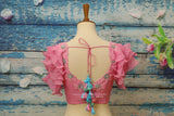 Ruffle saree blouse,Latest indian blouse designs,saree blouse designs indian,saree stitched blouse,south indian blouse,designer blouse