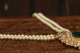 Swarovski pendant,swarovski chain,sabyasachi jewelry inspired Traditional indian Jewelery,Polki haram,Pure silver jewelry-NIHIRA