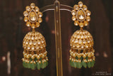 Polki Diamond Buttalu,polki Diamond Jhumka Jewelry,sabyasachi Jewelry inspired Jhumka Earrings,Jhumki,  indian jewellery Designs -NIHIRA