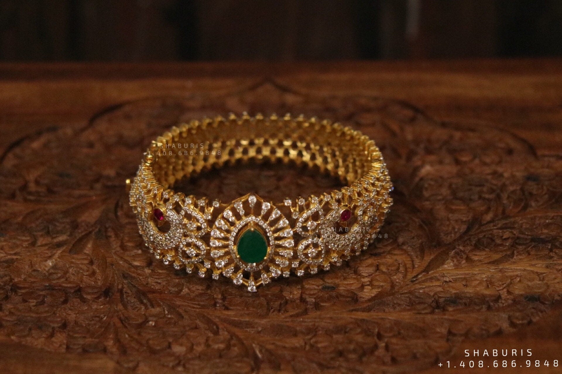 Indian Jewellery Designs,South Indian Jewellery,South Indian Jewelry,Diamond Bangle Design,latest indian jewellery Designs - NIHIRA-SHABURIS