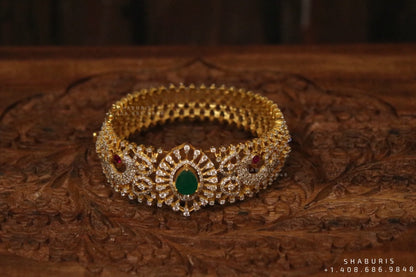 Indian Jewellery Designs,South Indian Jewellery,South Indian Jewelry,Diamond Bangle Design,latest indian jewellery Designs - NIHIRA-SHABURIS