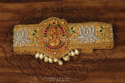 Maggam Work Waistbelt | Vaddanam| Vadiyanam| Saree Belt| Sabyasachi Belt| Guttapusalu belt | Lakshmi Vadiyanam |Hip Belt| Hip Chain - Nihira