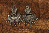 Oxidized Jewelry,Pure Silver jewelry Indian,amrapali jewelry inspire,tribal earrings,Indian Jewelry,peacock jewelry,NIHIRA-SHABURIS