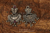 Oxidized Jewelry,Pure Silver jewelry Indian,amrapali jewelry inspire,tribal earrings,Indian Jewelry,peacock jewelry,NIHIRA-SHABURIS