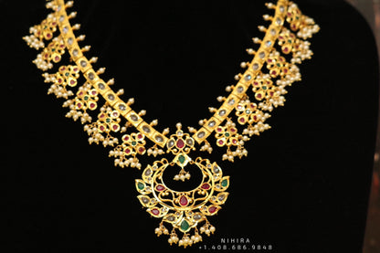Indian Temple guttapusalu Antique Jewelry - imitation jewelry temple jewelry traditional jewelry one gram gold