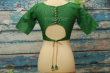 Green blouse indian,Latest indian blouse designs,saree blouse designs indian,saree stitched blouse,chanderi blouse,handloom blouse