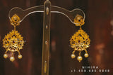 jhumka,big jhumka,swarovski,south sea pearl earring,party wear earrings,designer jewelry,hand picked jewelry,celebrity jewelry