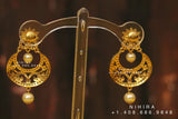 jhumka,big jhumka,swarovski,south sea pearl earring,party wear earrings,designer jewelry,hand picked jewelry,chandbali jewelry