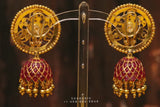 Polki studs,Pure silver Big Studs Indian,Indian Earrings,polki jewelry,Indian Wedding Jewelry -NIHIRA-SHABURIS