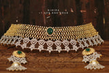 Diamond choker,Swarovski Jewelry,diamond Necklace,chandbali jewelry,lyte weight Indian Bridal,Indian Wedding Jewelry,Sabyasachi jewelry