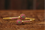Ruby bangle,Gold Plated Jewellery Indian ,Artificial Jewellery,gold bracelet ,Indian gifts jewelry -NIHIRA-SHABURIS