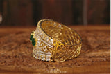 Diamond bangle,Gold Plated Jewellery Indian ,Artificial Jewellery,diamond bracelet ,Indian Wedding Jewelry-NIHIRA-SHABURIS