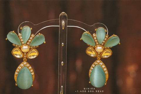Chandelier earrings ,party wear earrings,designer jewelry,hand picked jewelry,celebrity jewelry,fashion jewelry,fusion jewelry earrings