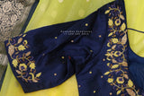 Raw Mango saree Inspired,Pure Silk Sarees,chanderi Saree,lemon yellow saree,silk saree,singhania  saree inspired - NIHIRA
