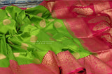 Raw mango saree inspired,Lyte weight Sarees online,South Indian Sarees,Pure Banaras Sarees,Saree Blouse, handloom saree,green saree NIHIRA
