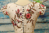 Silk Saree Blouse | Silk Blouse | zardhosi work Blouse | white Saree Blouse | Stitched Saree Blouse | Honeybee Handlooms