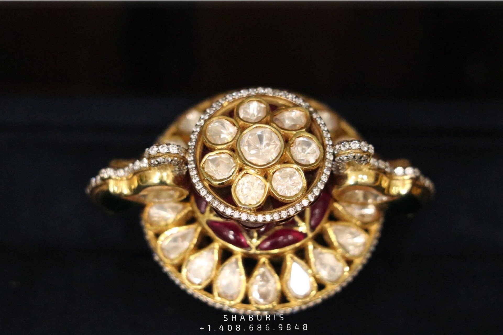 Pure Silver Jewellery Indian ,Engagement Ring sterling silver,white gold Bridal,Indian Wedding Jewelry,pure Silver jewelry-NIHIRA-SHABURIS