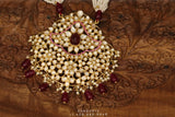 Pure Silver Jewellery Indian ,pearl polki Necklace, Indian Necklace,Indian Bridal,Indian Wedding Jewelry,pure Silver jewelry-NIHIRA-SHABURIS