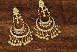 Chandbali , Latest Indian Jewelry,South Indian Jewelry,Pure silver Jhumkas Indian,Indian Earrings,Indian Wedding Jewelry -NIHIRA-SHABURIS