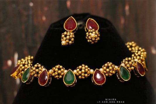 Diamond choker,Swarovski Jewelry,diamond Necklace,chandbali jewelry,lyte weight Indian Bridal,Indian Wedding Jewelry,Sabyasachi jewelry