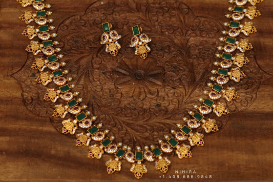 Indian Temple Jewelry kids dance jewelry classical dance jewelry bharata Natyam jewelry Indian dance jewelry pearl jewelry one gram jewelry