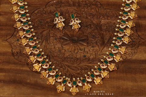 Indian Temple Jewelry kids dance jewelry classical dance jewelry bharata Natyam jewelry Indian dance jewelry pearl jewelry one gram jewelry