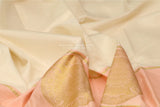 Lyte weight Pattu Sarees online,South Indian Sarees,Pure Silk Sarees,Kanjivaram Saree,kanchi pattu saree,Zari saree,off white saree - NIHIRA