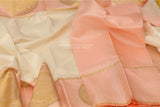 Lyte weight Pattu Sarees online,South Indian Sarees,Pure Silk Sarees,Kanjivaram Saree,kanchi pattu saree,Zari saree,off white saree - NIHIRA