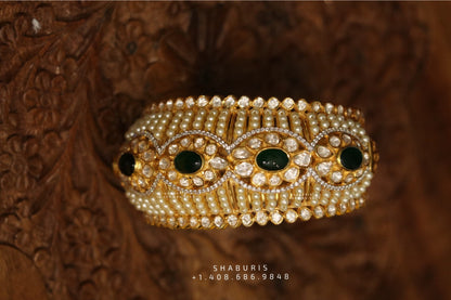 Diamond bangle indian,South Indian jewelry,Pure silver diamond bangles ,swarovski bangle,Indian bangles -NIHIRA-SHABURIS