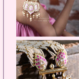 Pure Silver Jewellery Indian ,Menakari haar,Big Indian Necklace,Indian jadau ,Indian Wedding Jewelry,pure Silver jewelry-NIHIRA-SHABURIS