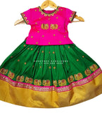 Indian Kids Pavada | New Born Pattu Langa | New Born Girl Pavada | New Born Baby Girl Dress | Indian Kids Girl Dress | Indian girls Dress |