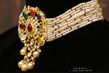 Navaratan choker,Pure Silver jewelry Indian, diamond choker set,Sabyasachi jewelry inspired,Indian Bridal,Indian Jewelry-NIHIRA-SHABURIS