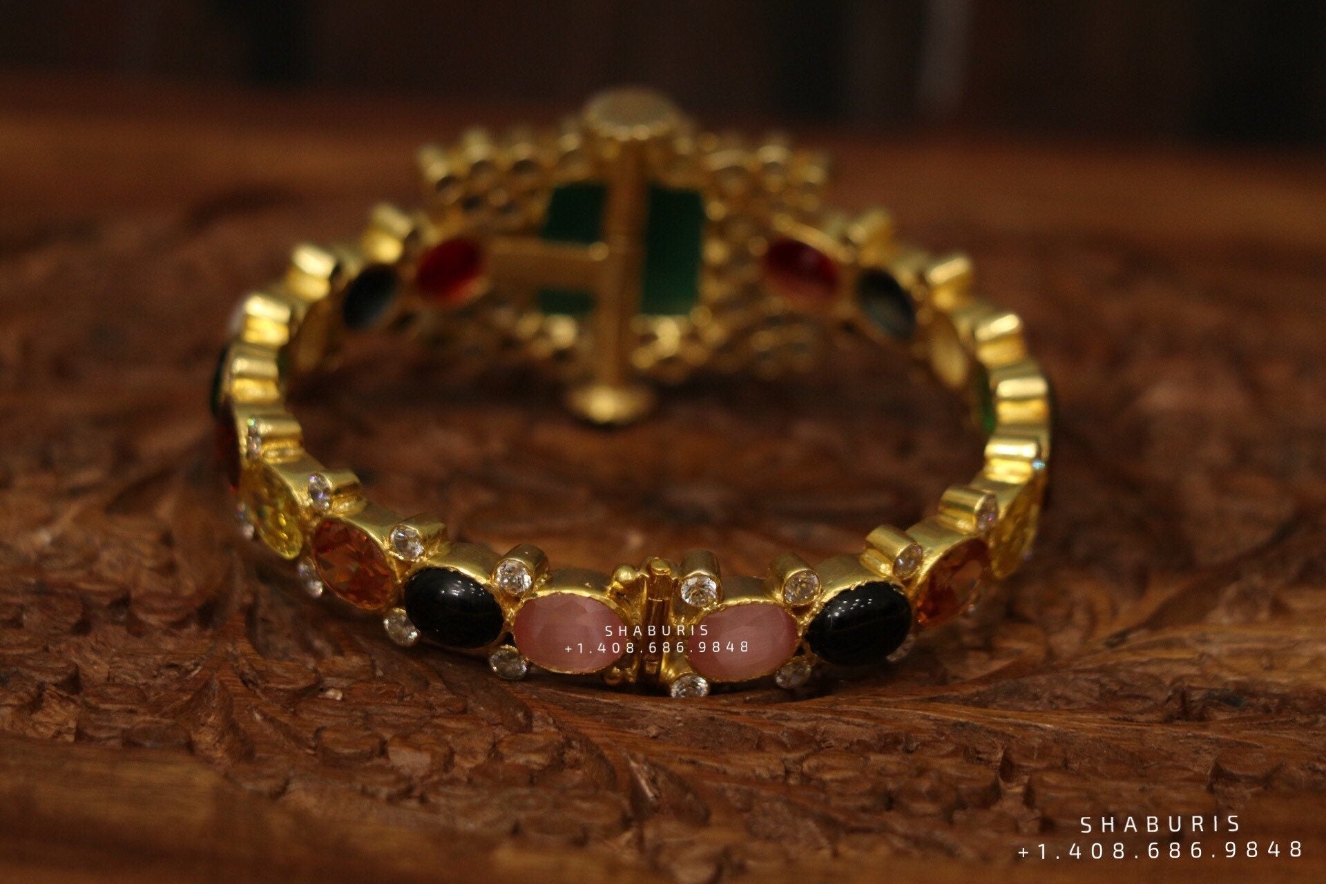 Navaratan bangle,Pure Silver Jewellery Indian ,Moissanite Bangles,Indian Bangles,Navatan Bangles,Multi Color Stone Jewelry,Polki Bangle