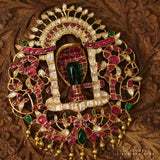 Shiva pendant,shiv ling,sabyasachi jewelry inspired Traditional indian Jewelery,lord shiva,Pure silver jewelry-NIHIRA