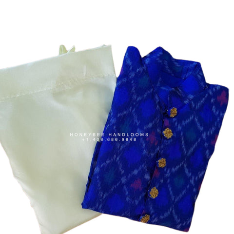 Men kurta, kids boys ikkat kurta| indian men kurta | ikkat kurta for men | Men dhoti kurta | HoneyBee Handlooms