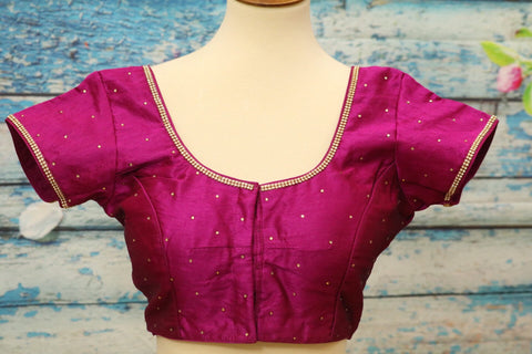 Maganta pink blouse | kids Lehenga blouse|Saree stitched Blouse | work blouse | Silk saree Blouse  |brocade blouse|handloom Saree blouse