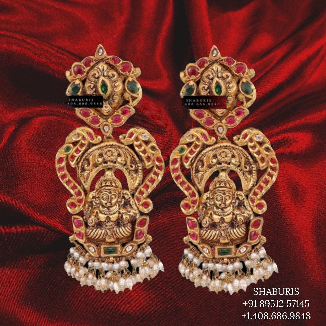 Antique Jhumka,antique buttalu indian,indian gold earrings,chandbali jhumka,ruby emerald jhumka,chandbali earrings,silver